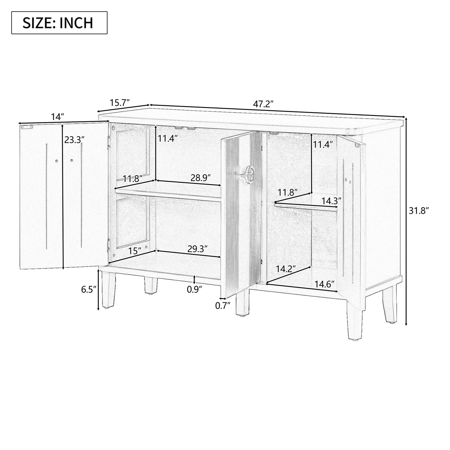 Harper Storage Console Cabinet