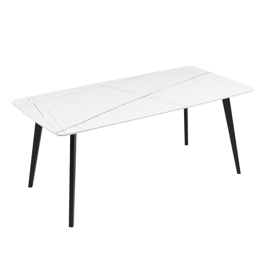 Elegant 70-Inch Porcelain Dining Table