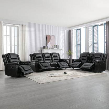 Classic 6-Seat Home Theater Recliner Sofa Set