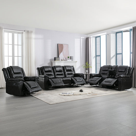 Classic 6-Seat Home Theater Recliner Sofa Set