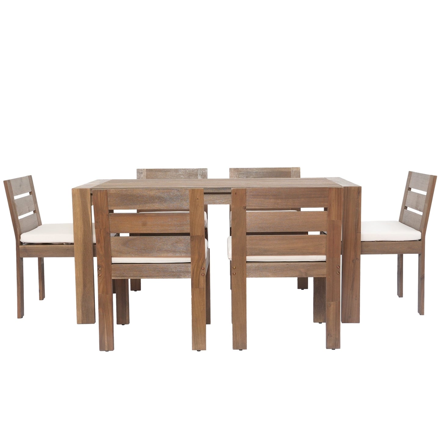 Solana Acacia Wood Outdoor Dining Set for 6