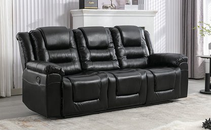 Black 3-Seat Home Theatre Recliner