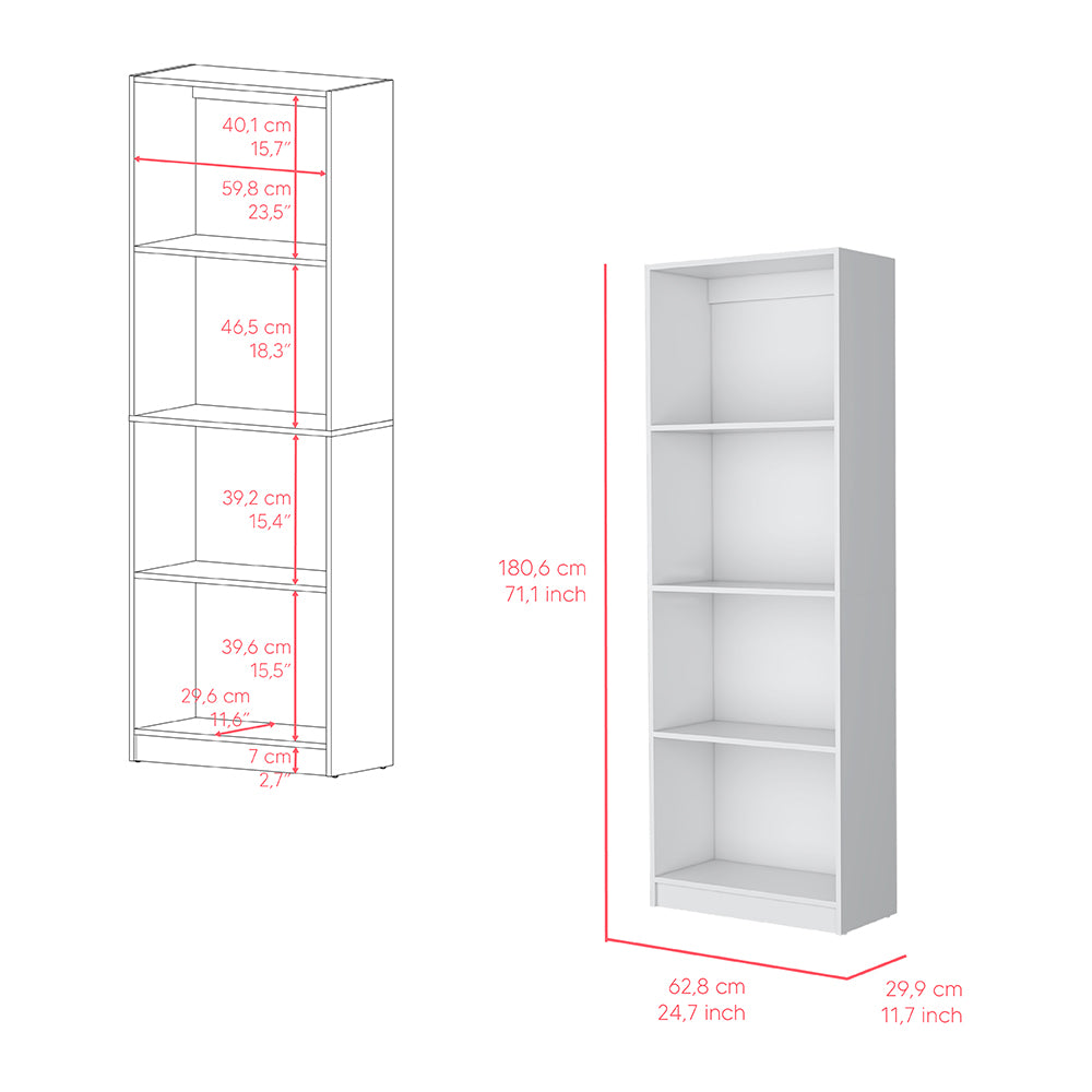 Belzoni Bookcase - White