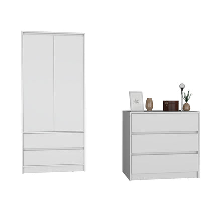 Lewes 2-Piece Bedroom Set - Dresser and Armoire