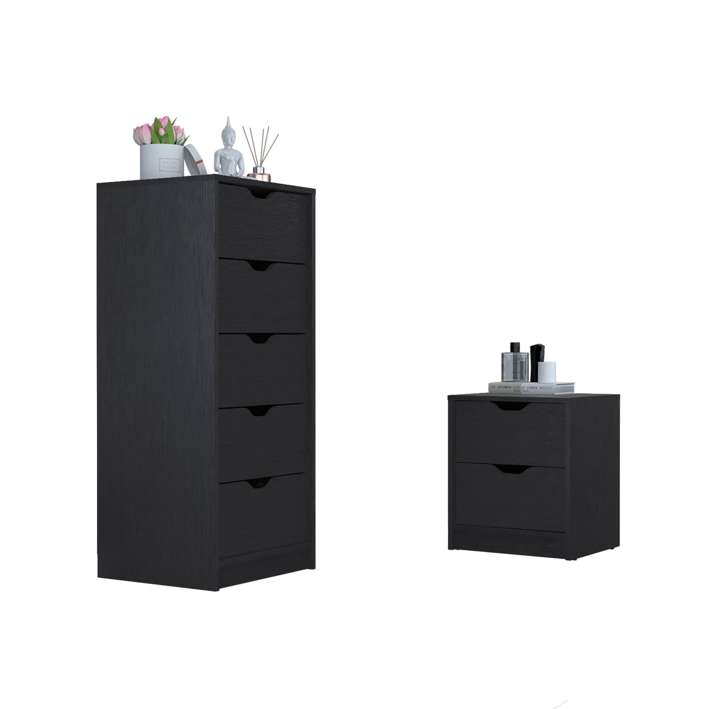 Bennett 2 Piece Bedroom Set - Black