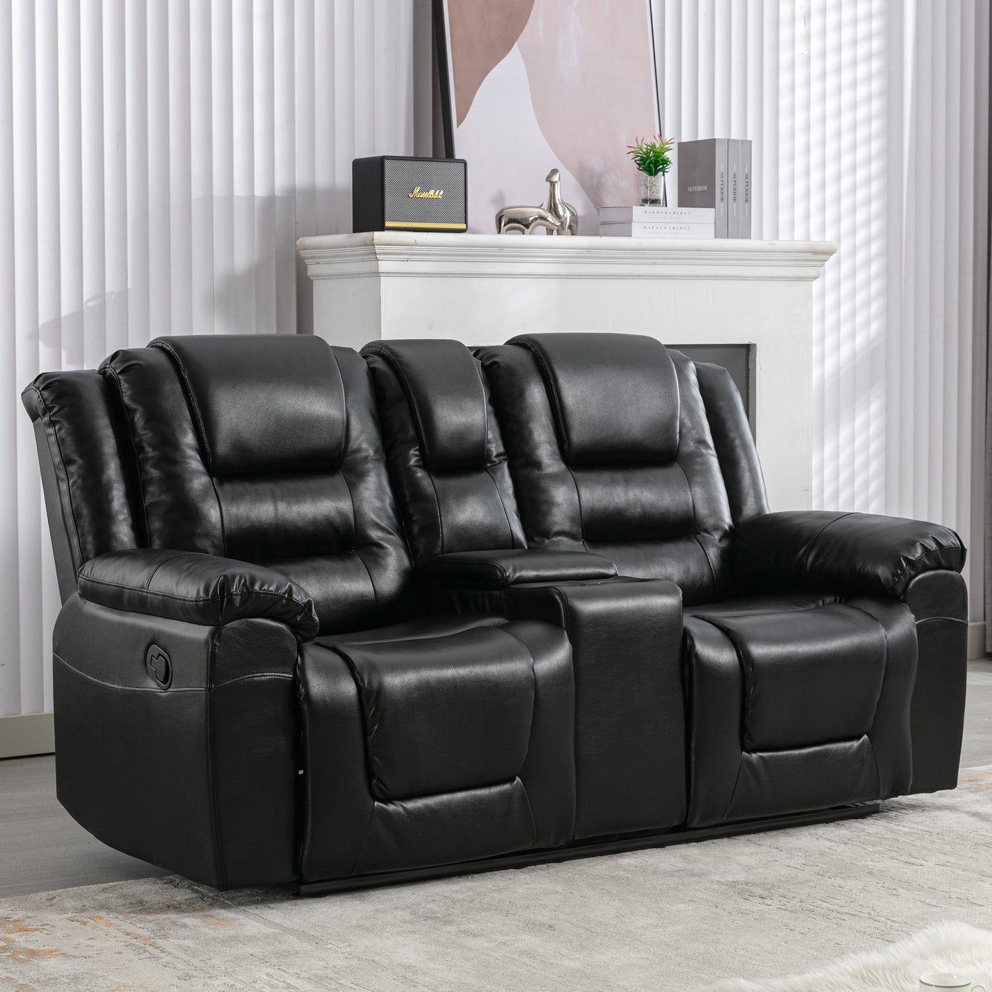 Classic 6-Seat Home Theater Recliner Sofa Set