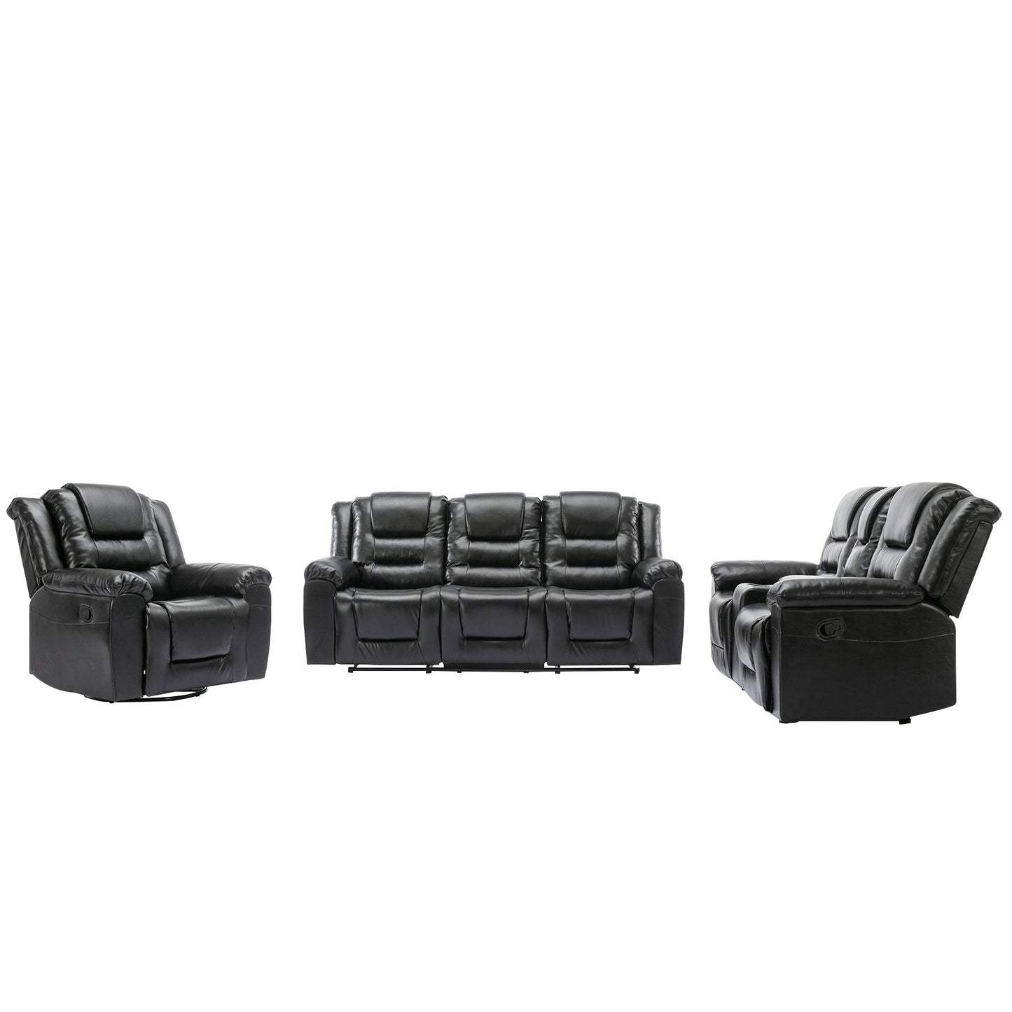 Classic 6-Seat Home Theater Recliner Sofa Set