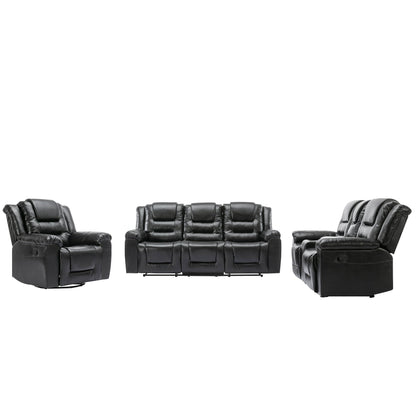 Classic 6-Seat Home Theater Recliner Sofa Set